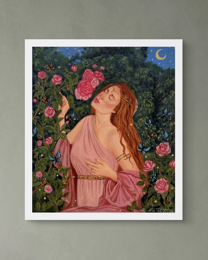 Psyche in a garden - Fine art print